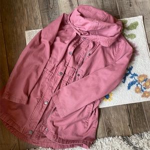 C&C california dusty rose colored jacket! size girls 12!